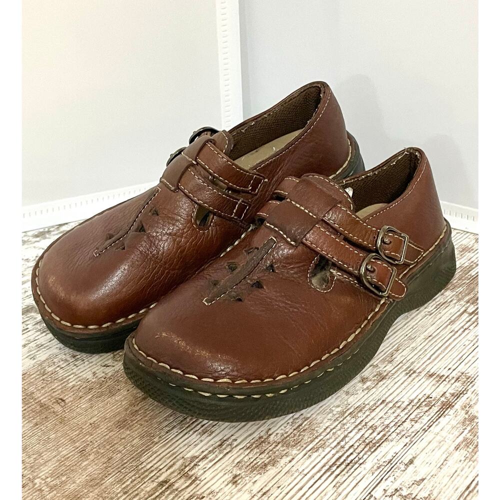 Cherokee Kids Shoes Buckle Brown Leather